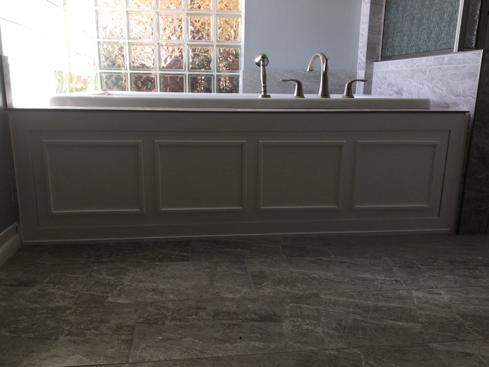 Master bathtub wainscoting — Bathroom Remodeling by Urban Element, Inc. in the East Valley of Arizona