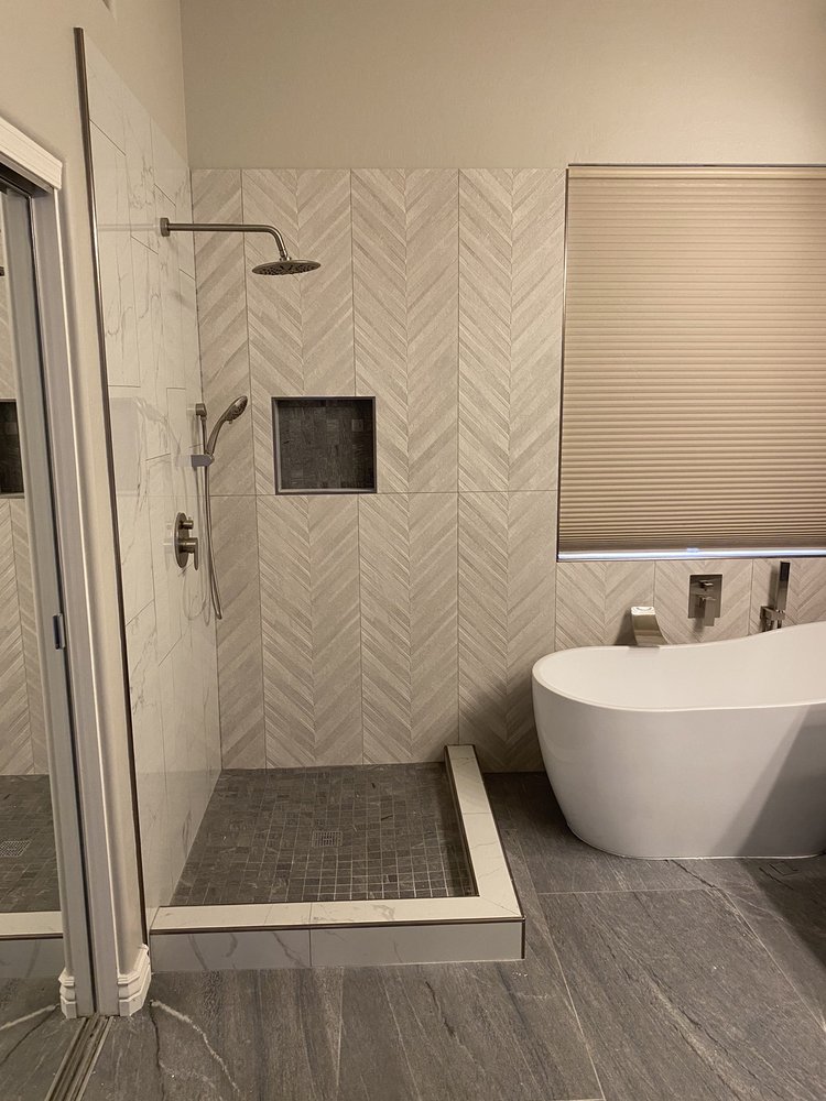 Shower tile remodel — Bathroom Remodeling by Urban Element, Inc. in the East Valley of Arizona