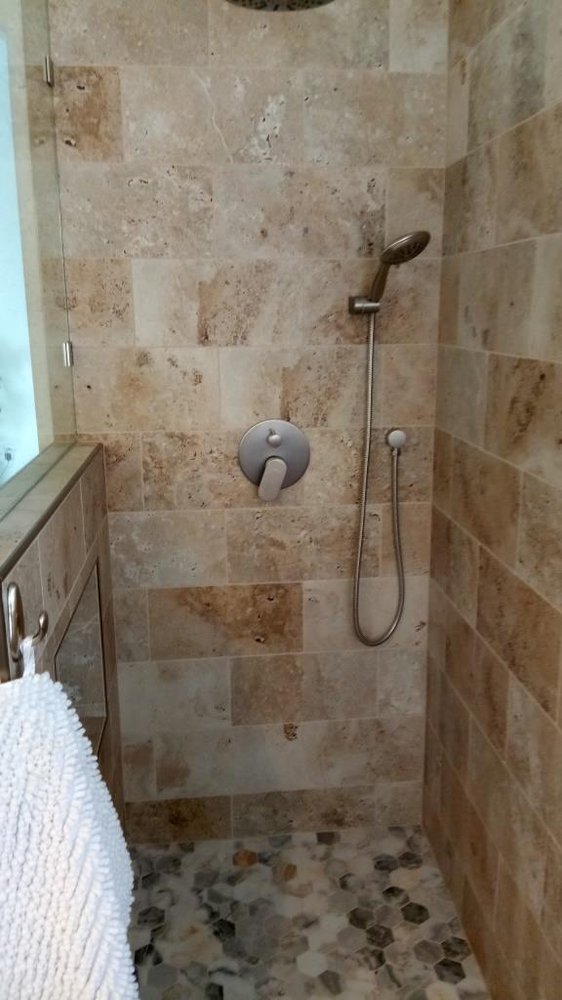 The other shower has an handheld plus a rainshower — Bathroom Remodeling by Urban Element, Inc. in the East Valley of Arizona
