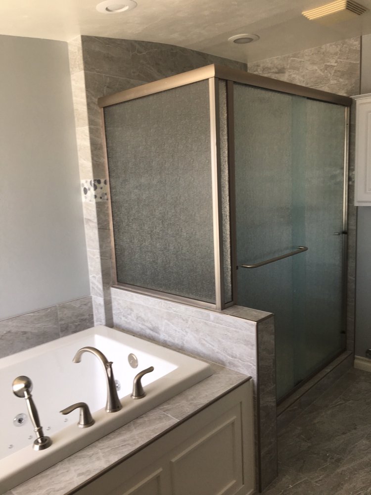 Tile shower and tub completed — Bathroom Remodeling by Urban Element, Inc. in the East Valley of Arizona