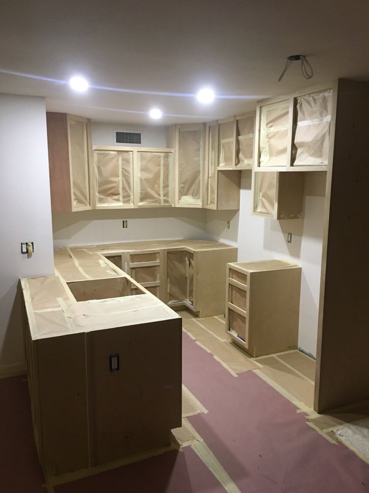 New kitchen installed and ready for paint — Kitchen Remodeling by Urban Element, Inc. in the East Valley of Arizona