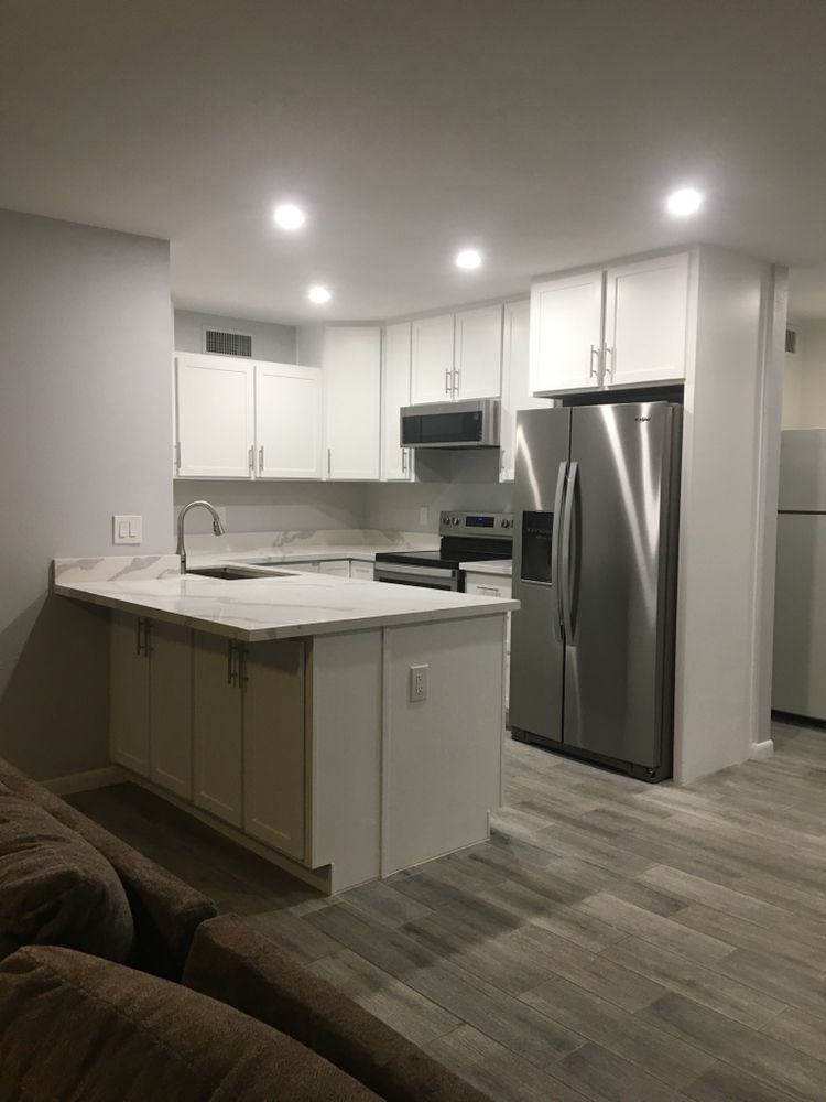 Open kitchen with custom cabinets — Kitchen Remodeling by Urban Element, Inc. in the East Valley of Arizona